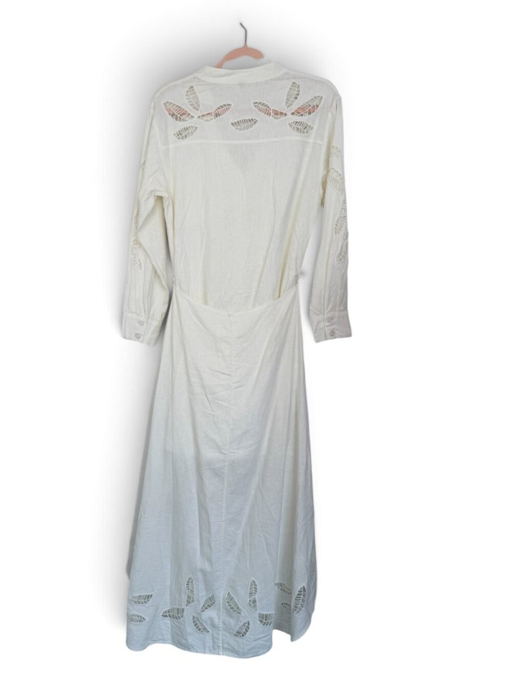 Free People White Linen -Front Convertible Mini/Maxi Dress- S- MSRP $228 - Picture 2 of 16